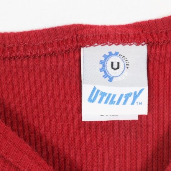 Utility Red Women's Knit Long Sleeve Pullover Knit Sweater Large 040 - Picture 2 of 6